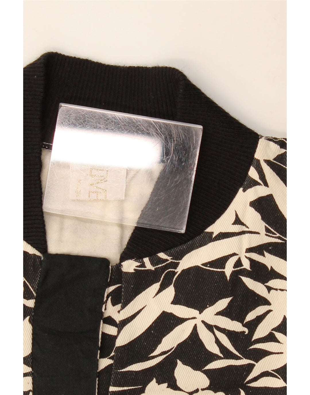 Vintage Womens Sweatshirt Jumper UK 16 Large Black Floral