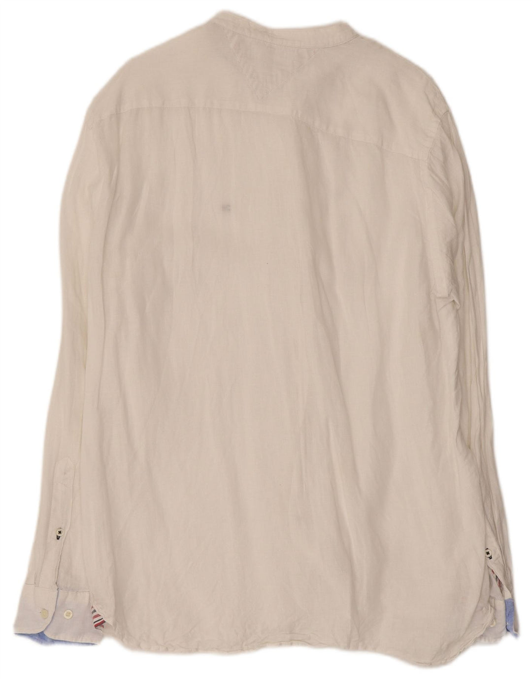 TOMMY HILFIGER Mens Regular Fit Shirt Large White Linen