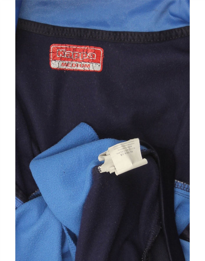 KAPPA Mens Tracksuit Top Jacket Medium Navy Blue Colourblock Polyester