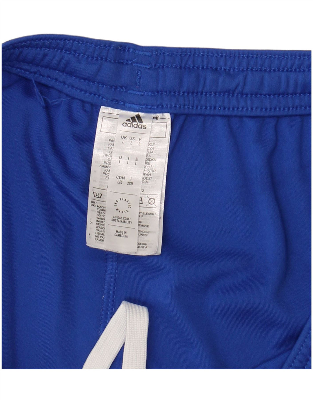 ADIDAS Mens Aeroready Sport Shorts Large  Blue Polyester