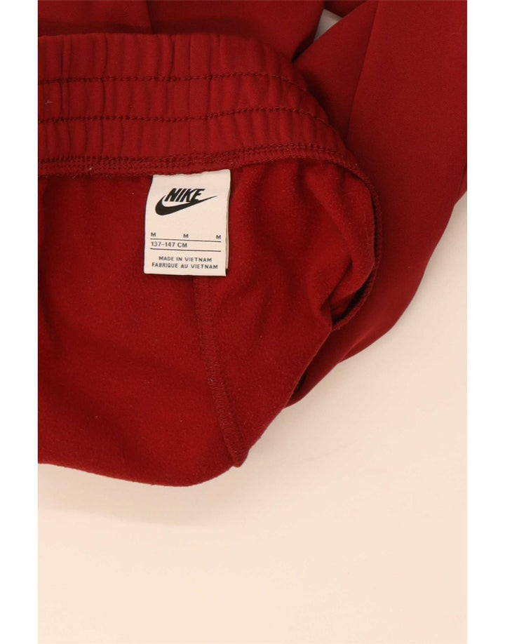 Nike Boys Tracksuit Trousers Joggers 10-11 Years Medium Red Polyester
