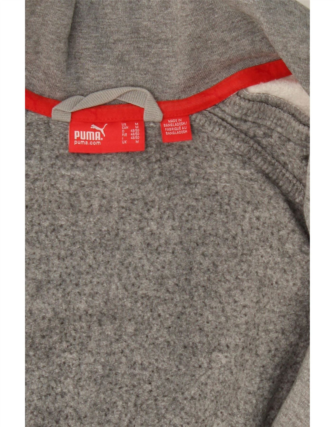 PUMA Mens Tracksuit Top Jacket Medium Grey Colourblock Vintage Puma and Second-Hand Puma from Messina Hembry 