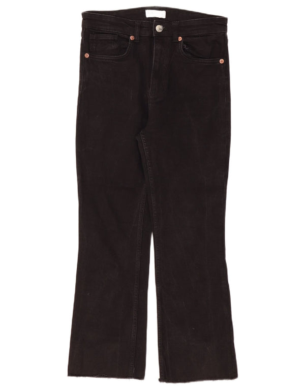 Zara Womens High Waist Bootcut Jeans EU 40 Medium W30 L26 Black