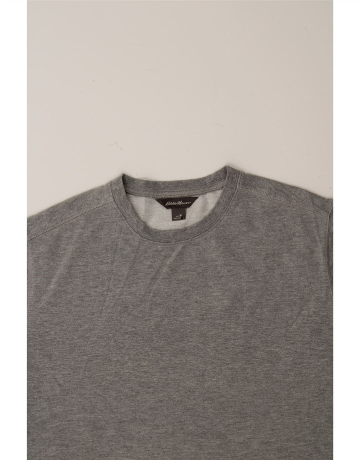 EDDIE BAUER Mens Sweatshirt Jumper Medium Grey Cotton Vintage Eddie Bauer and Second-Hand Eddie Bauer from Messina Hembry 