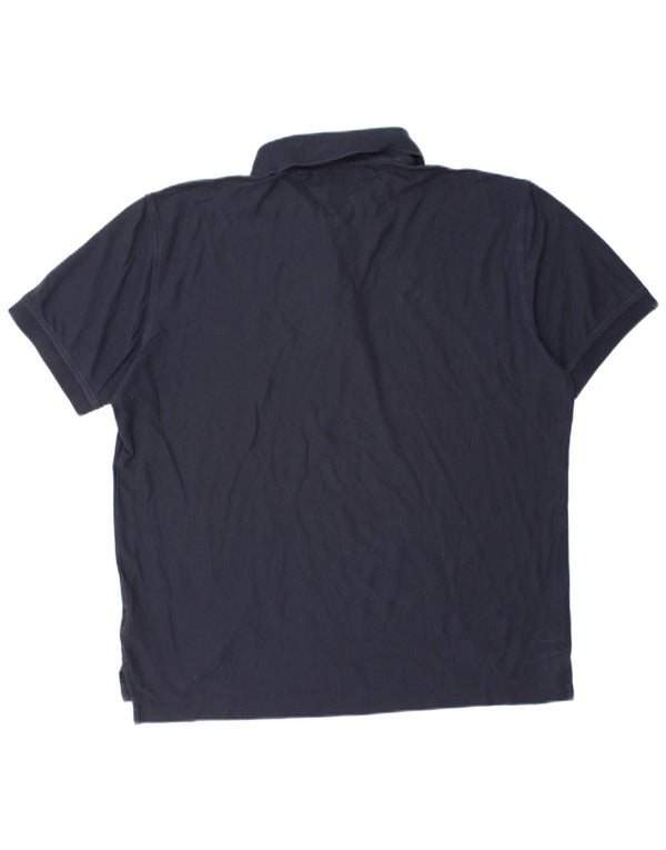 Tommy Hilfiger Mens Regular Fit Polo Shirt 2XL Navy Blue Cotton