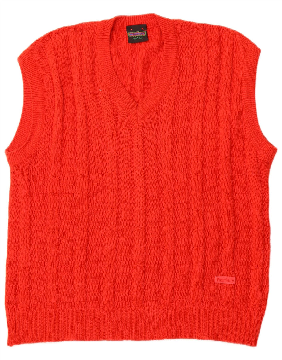 WESTBURY Mens Vest Tank Top IT 48/50 Medium Red