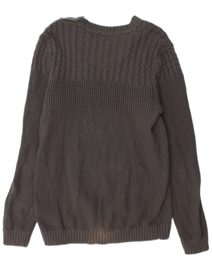 Ted Baker Womens Boat Neck Jumper Sweater Size 4 Large Grey Cotton