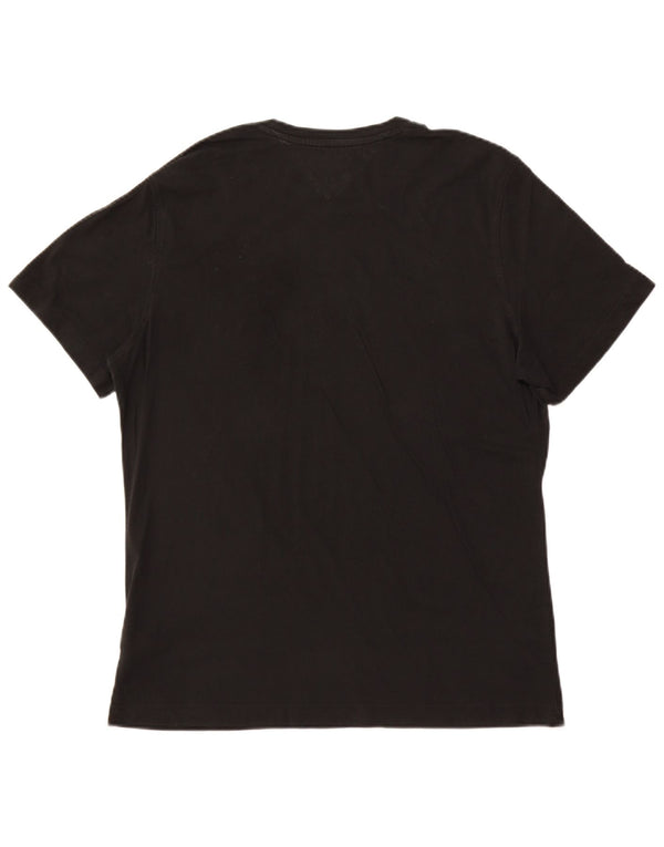 TOMMY HILFIGER Mens T-Shirt Top XL Black Cotton