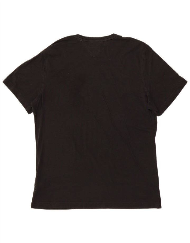 TOMMY HILFIGER Mens T-Shirt Top XL Black Cotton