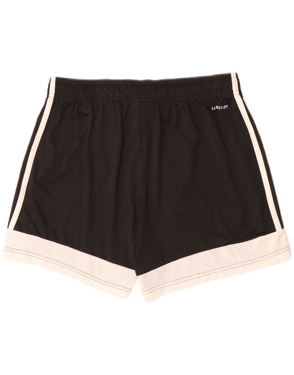 Adidas Womens Aeroready Sport Shorts UK 16/18 Large Black Colourblock