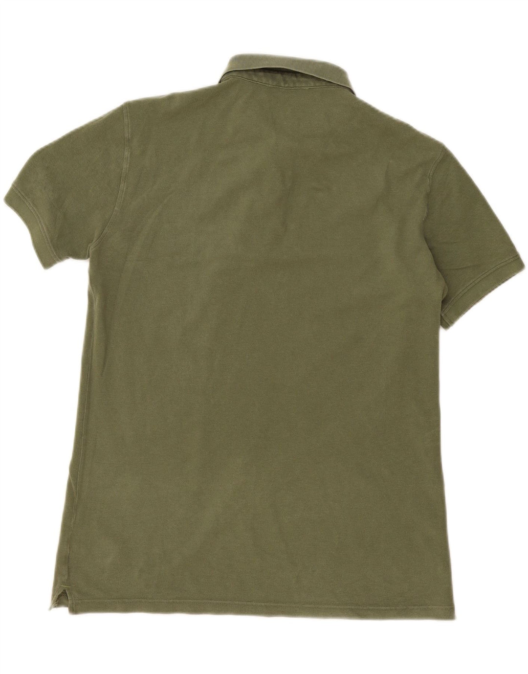 Trussardi Jeans Mens Polo Shirt Medium Khaki Cotton