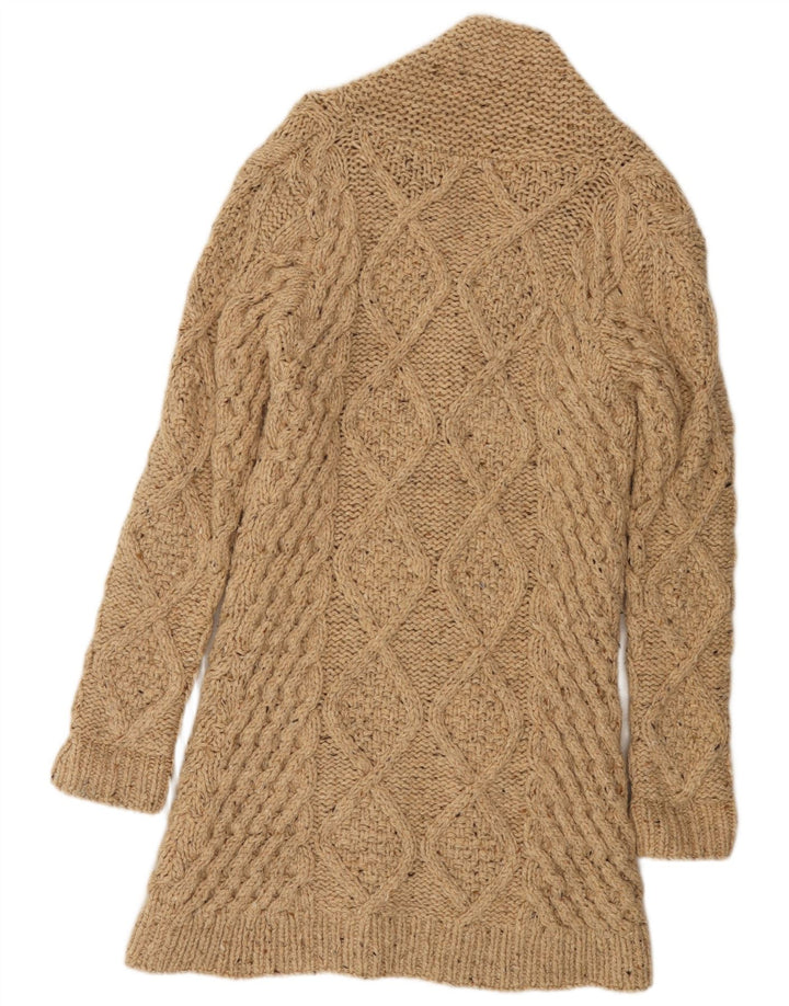 MAISON SCOTCH Womens Knitted by Hand Cardigan Sweater US 4 Small Beige