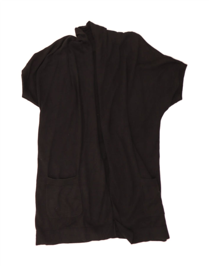 MICHAEL KORS Womens Longline Cardigan Sweater UK 14 Medium Black Vintage Michael Kors and Second-Hand Michael Kors from Messina Hembry 