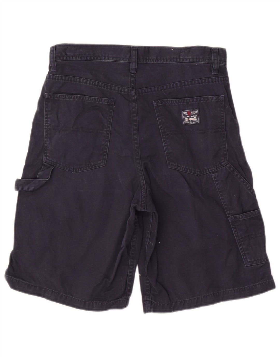 POLO RALPH LAUREN Boys Cargo Shorts 11-12 Years W28 Navy Blue Cotton