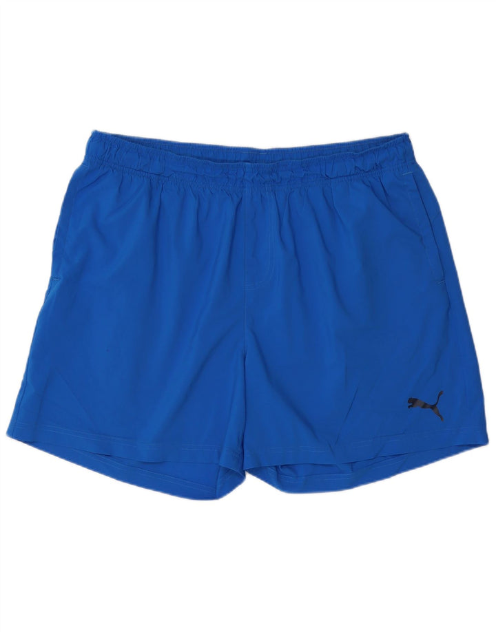 Puma Mens Sport Shorts 2XL Blue Polyester