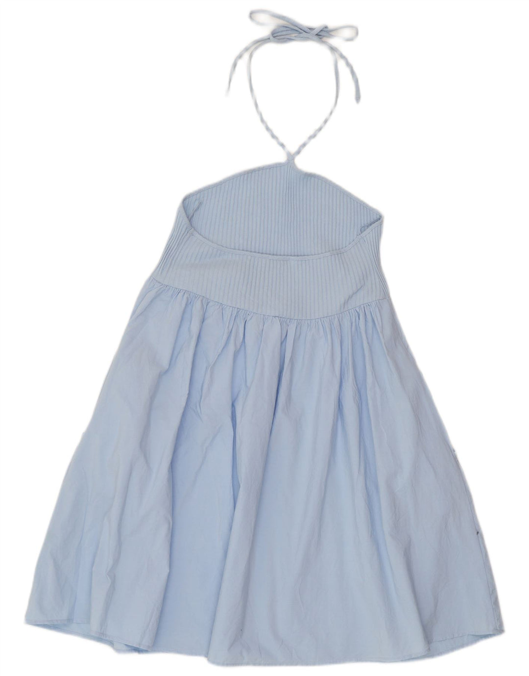 ZARA Womens Halter Dress UK 12 Medium Blue