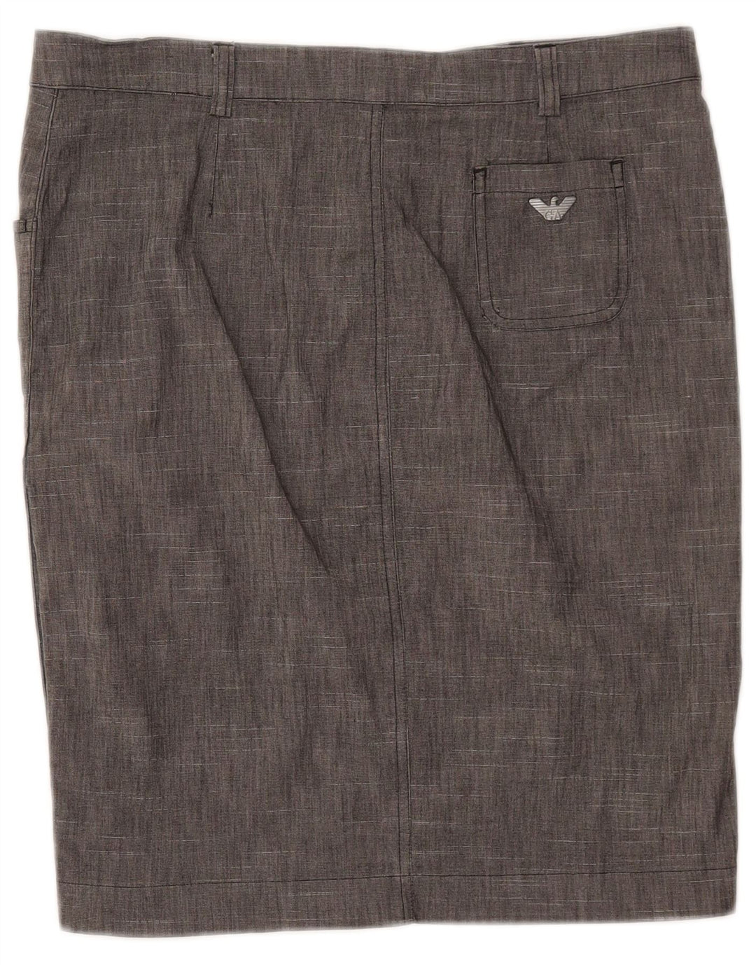Armani Womens Straight Skirt W32 Large Grey Flecked