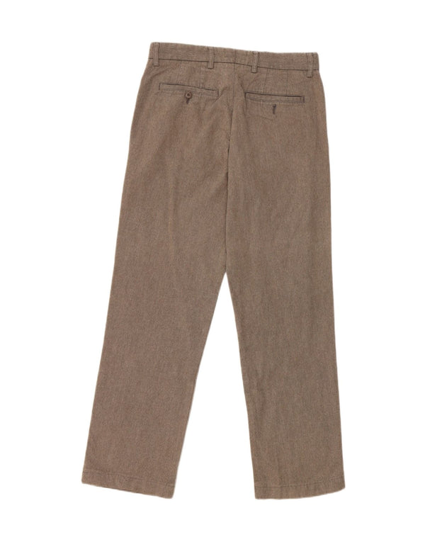 Zara Mens Straight Chino Trousers EU 40 Medium W31 L30 Grey Polyester