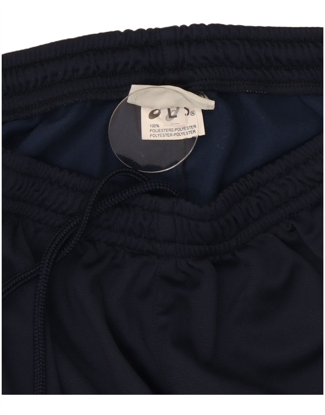 Asics Mens Tracksuit Trousers Large  Navy Blue Colourblock Polyester