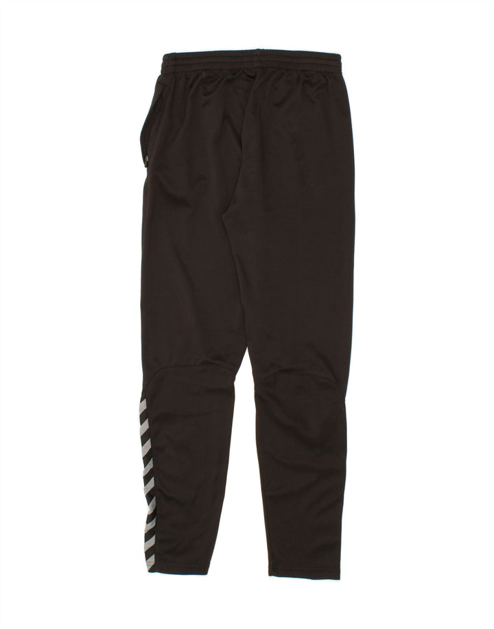 HUMMEL Womens Graphic Tracksuit Trousers UK 12 Medium  Black Polyester Vintage Hummel and Second-Hand Hummel from Messina Hembry 