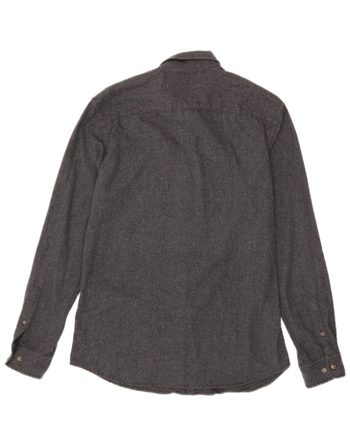 Jack & Jones Mens Shirt Medium Grey Cotton