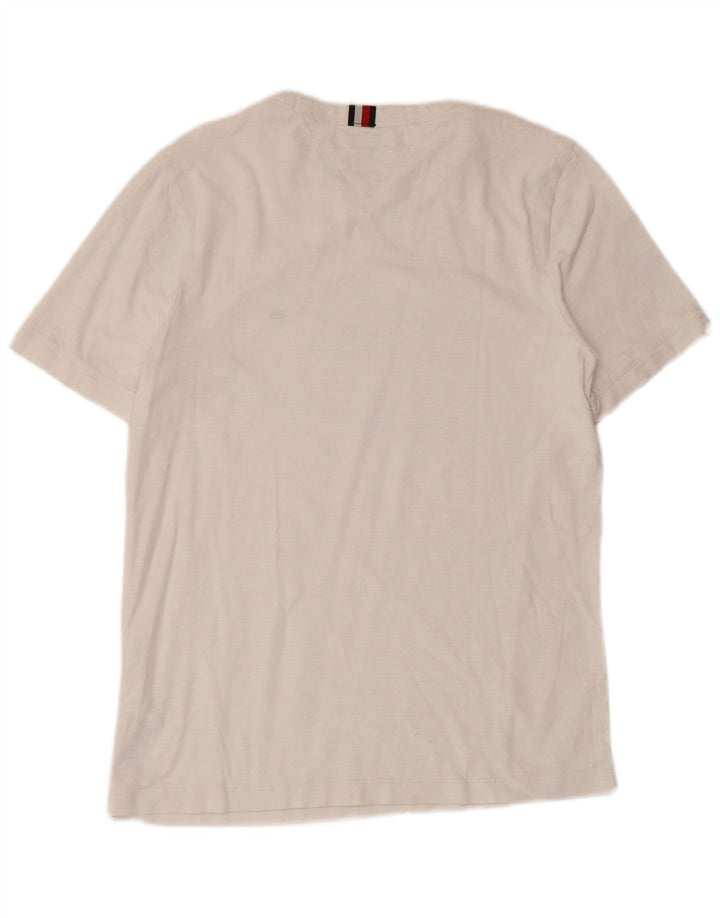 Tommy Hilfiger Mens Regular Fit T-Shirt Top Small White Cotton