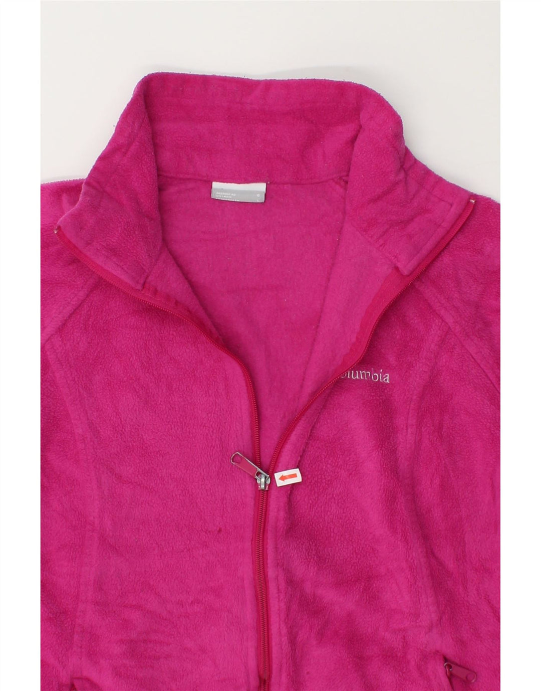 COLUMBIA Womens Fleece Jacket UK 16 Large Pink Polyester Vintage Columbia and Second-Hand Columbia from Messina Hembry 