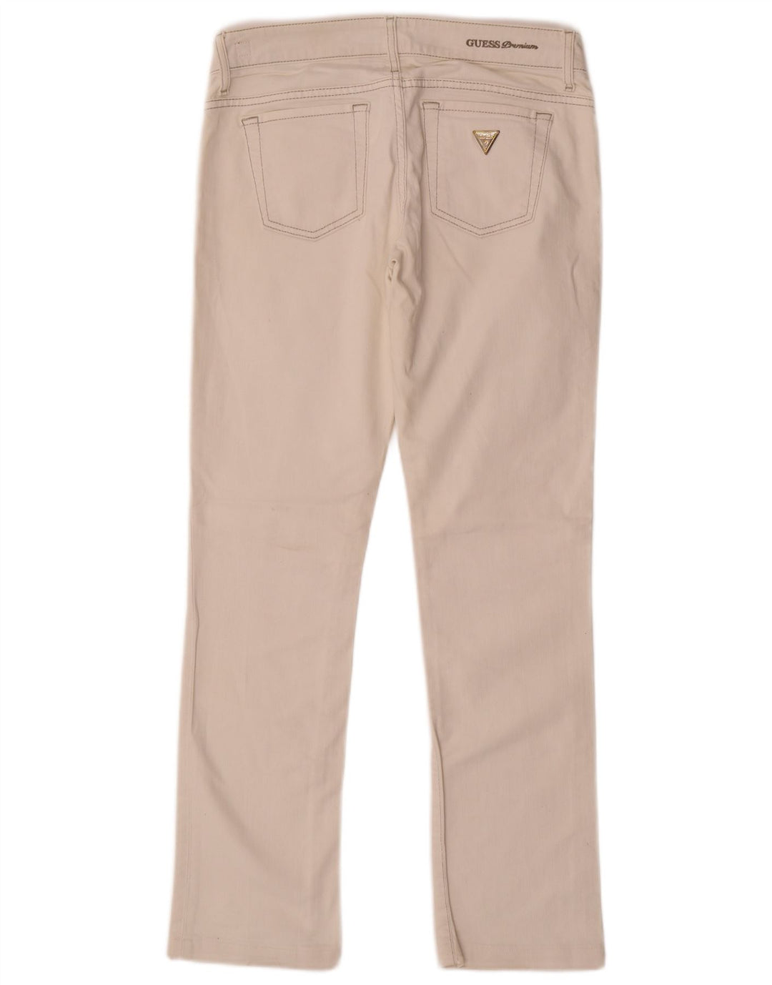Guess Womens Stretch Slim Jeans W27 L28 White Cotton