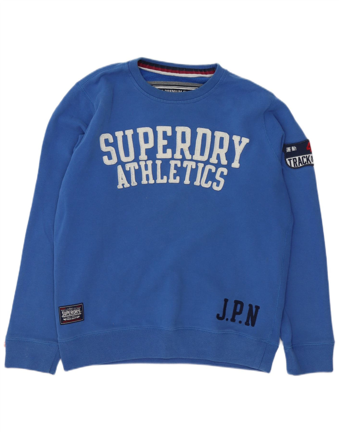 Superdry Mens Graphic Sweatshirt Jumper 2XL Blue Cotton