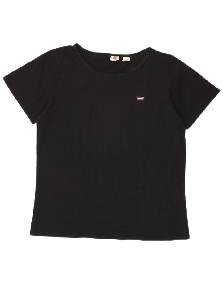 LEVI'S Womens T-Shirt Top UK 20 2XL Black