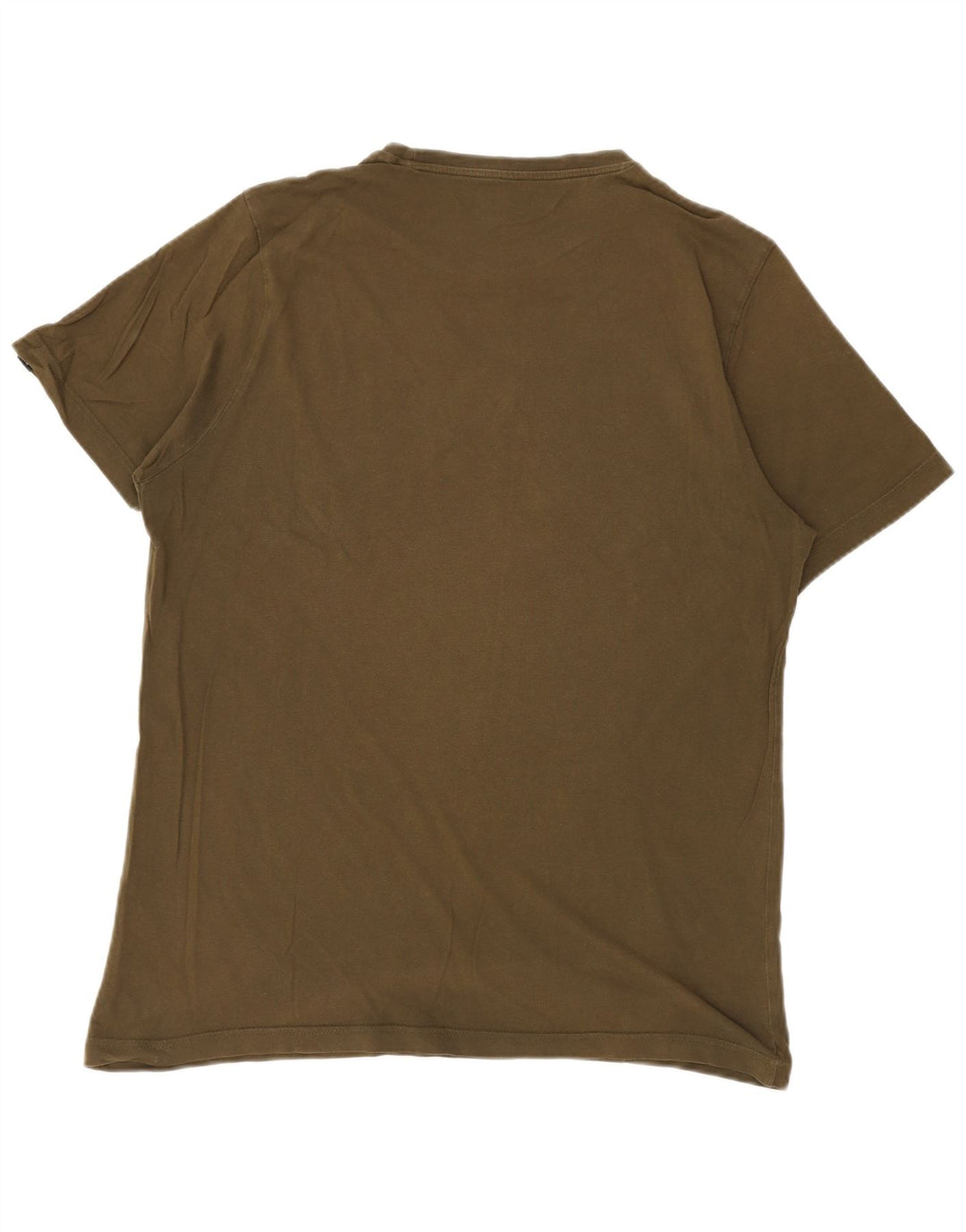 PUMA Mens Graphic T-Shirt Top Large Khaki Cotton