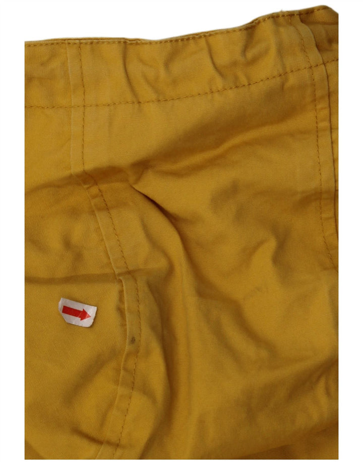 JOULES Womens Hooded Rain Jacket UK 8 Small Yellow Cotton