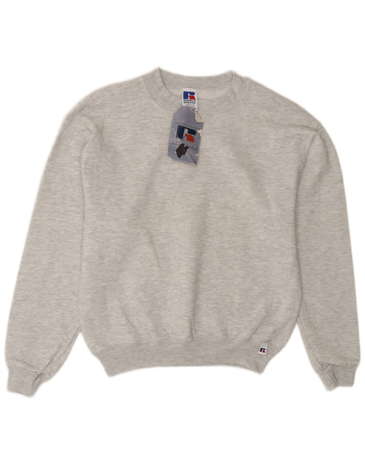 Russell Athletic Boys Sweatshirt Jumper 13-14 Years Medium Grey Flecked