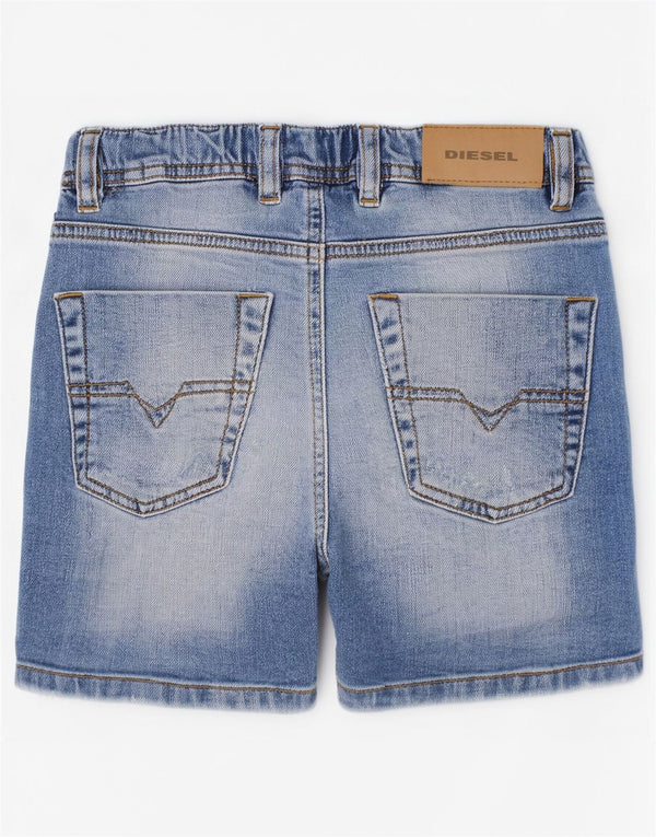 Diesel Boys Distressed Denim Shorts 3-4 Years W20 Blue Cotton