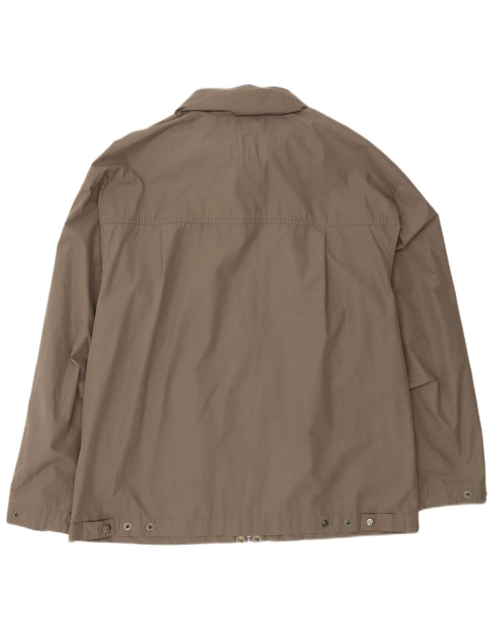 Jack Wolfskin Mens Hooded Utility Jacket UK 40 Large Grey Polyester