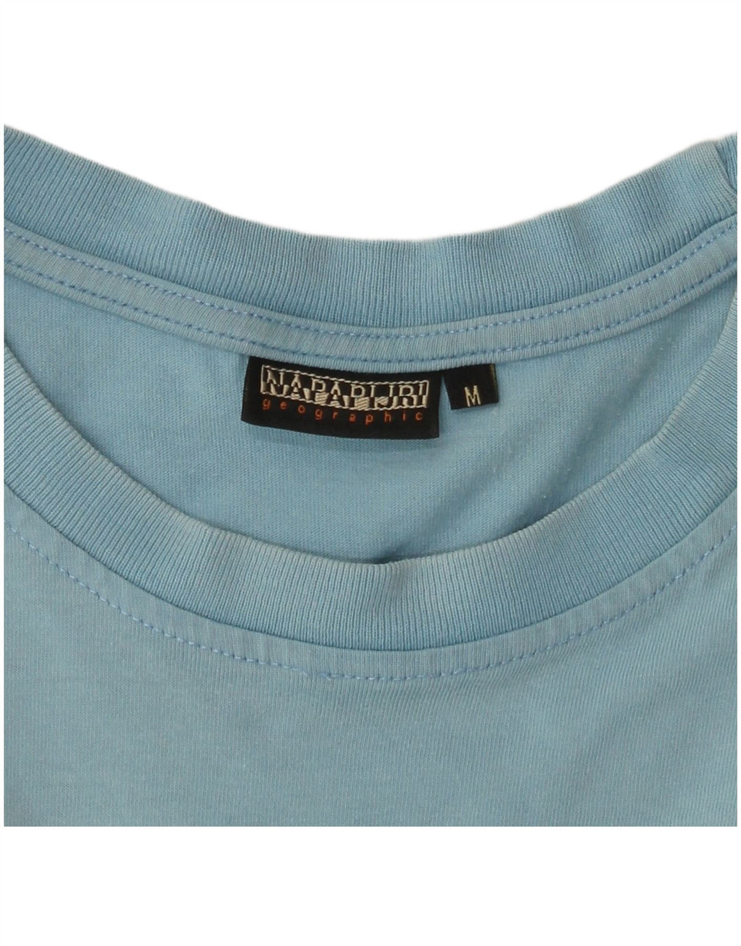 NAPAPIJRI Mens Geographic Graphic T-Shirt Top Medium Blue