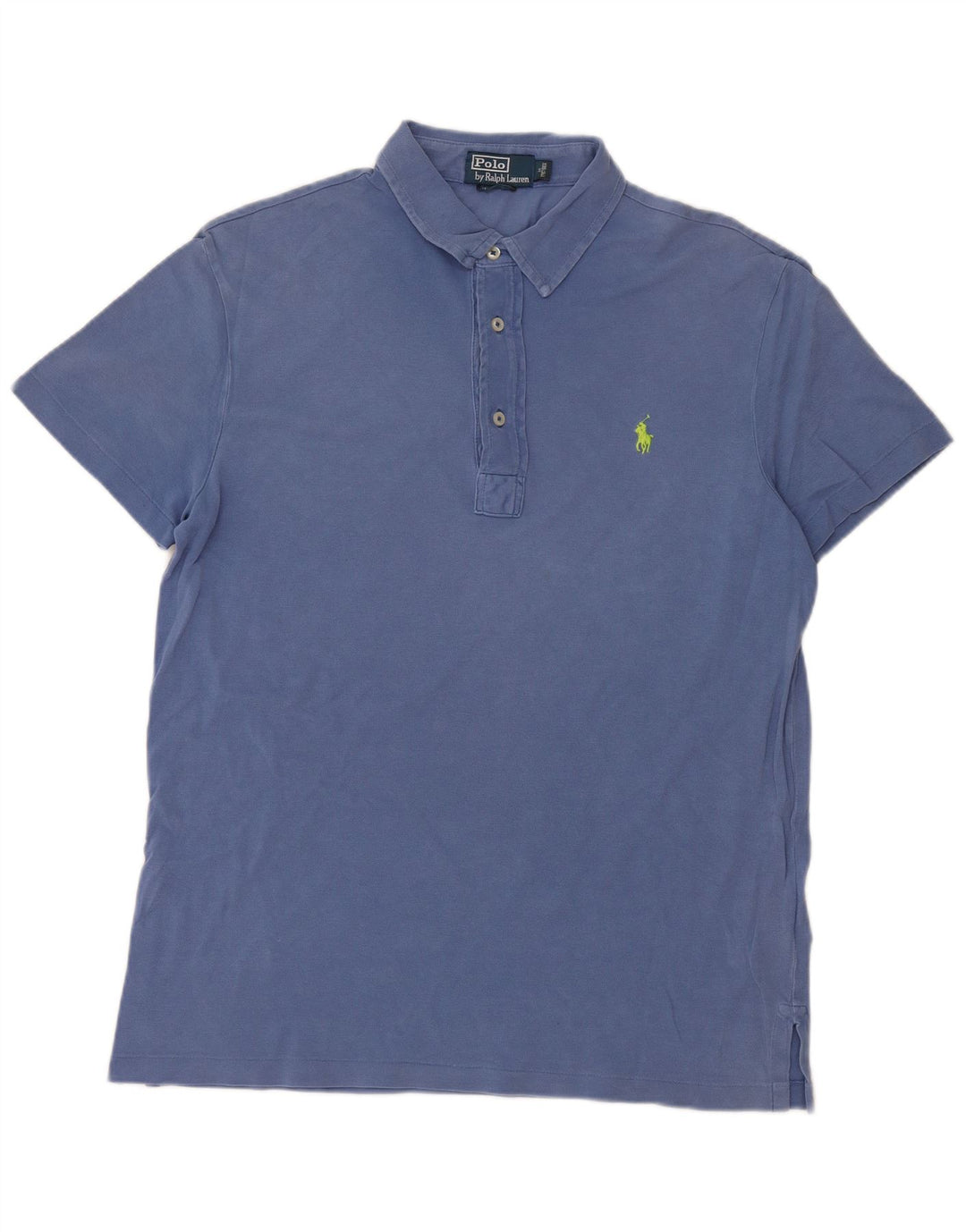 POLO RALPH LAUREN Mens Polo Shirt Medium Blue Cotton