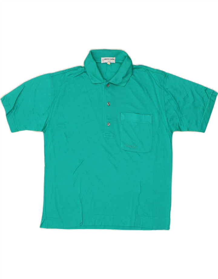 PIERRE CARDIN Mens Polo Shirt IT 48 Medium Turquoise Vintage Pierre Cardin and Second-Hand Pierre Cardin from Messina Hembry 