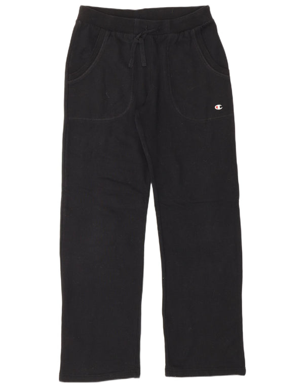Champion Girls Tracksuit Trousers 13-14 Years XL Black Cotton