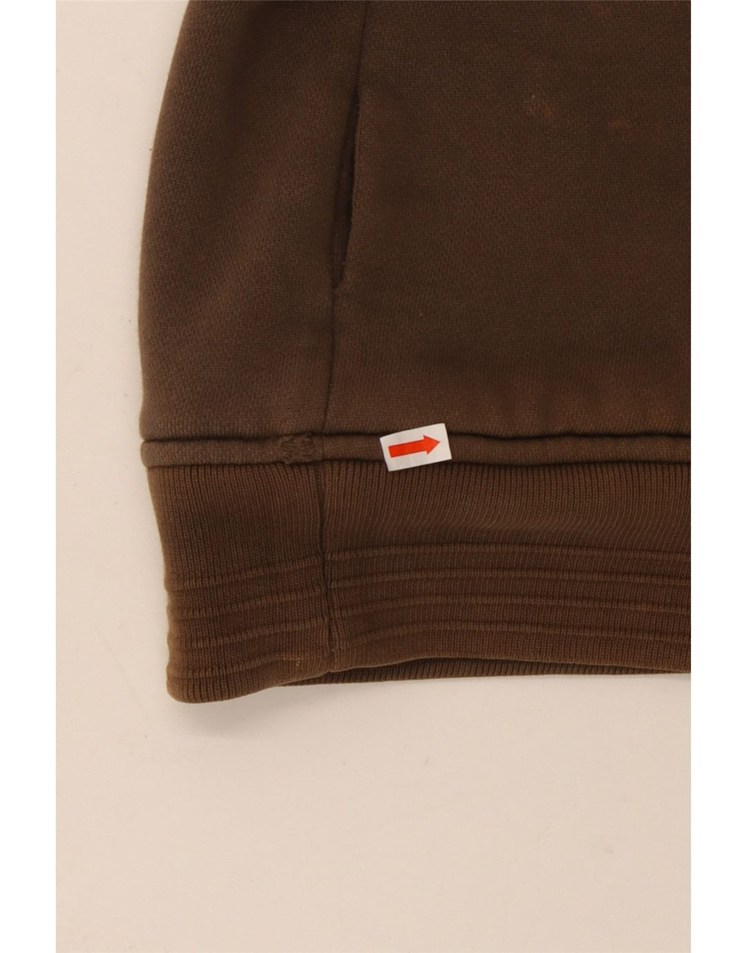 ANIMAL Mens Graphic Zip Hoodie Sweater Large Brown Cotton