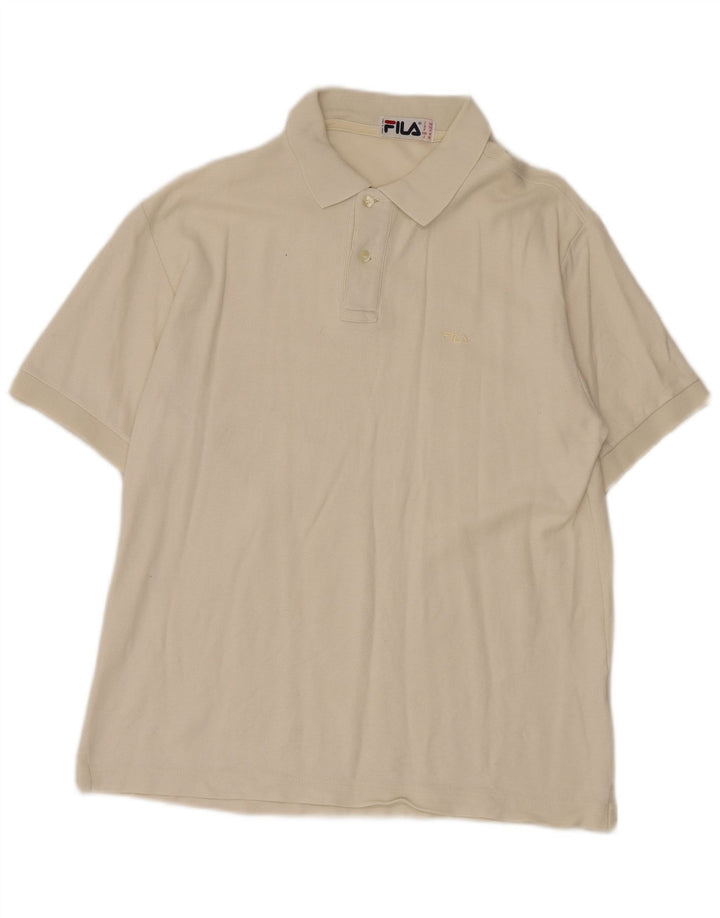 Fila Mens Polo Shirt IT 50 Medium Beige
