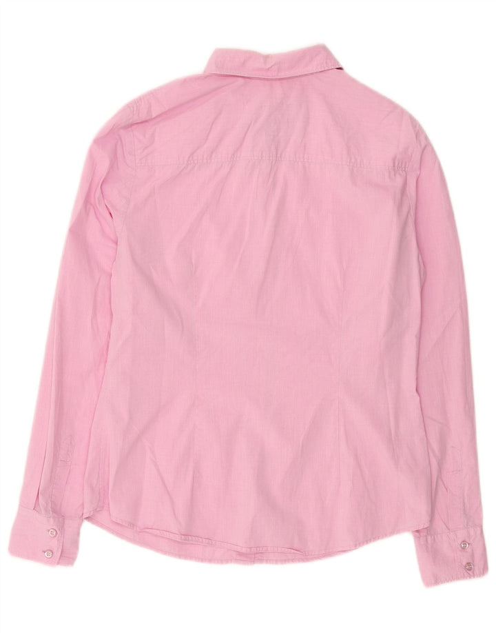 PAUL & SHARK Womens Shirt IT 44 Medium Pink Cotton