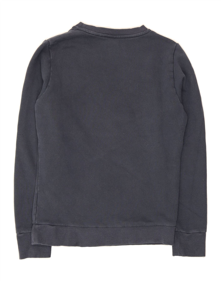 SUPERDRY Mens Graphic Sweatshirt Jumper Medium Navy Blue Cotton Vintage Superdry and Second-Hand Superdry from Messina Hembry 