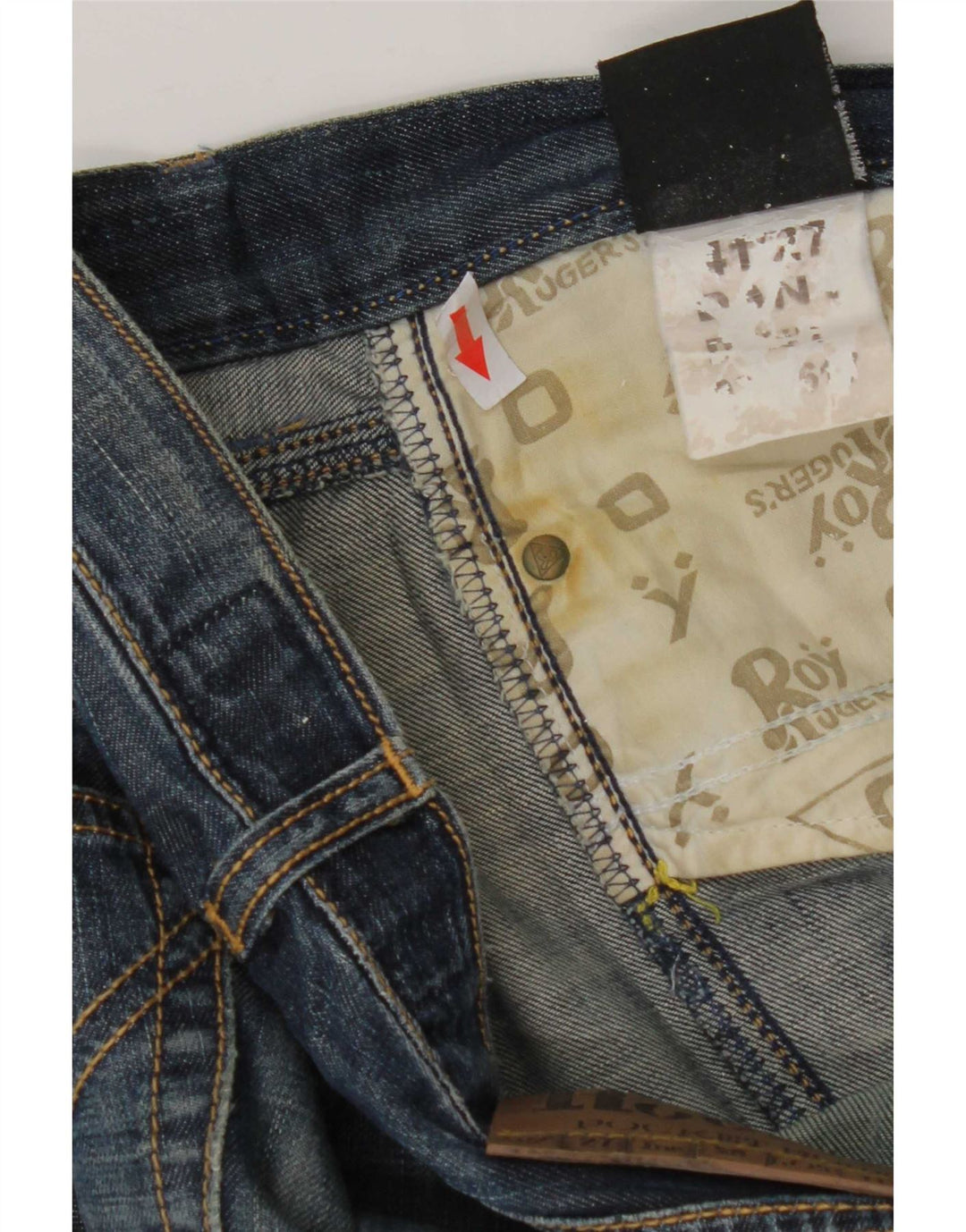 Roy Rogers Womens Slim Jeans W27 L32 Blue Cotton