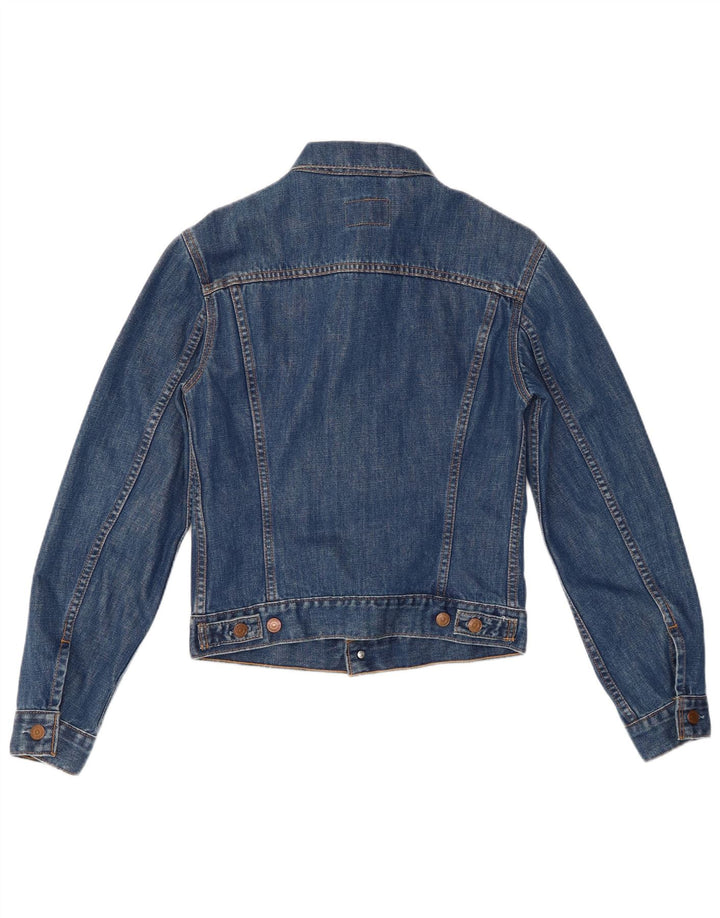 LEVI'S Girls Denim Jacket 10-11 Years Medium Blue Cotton