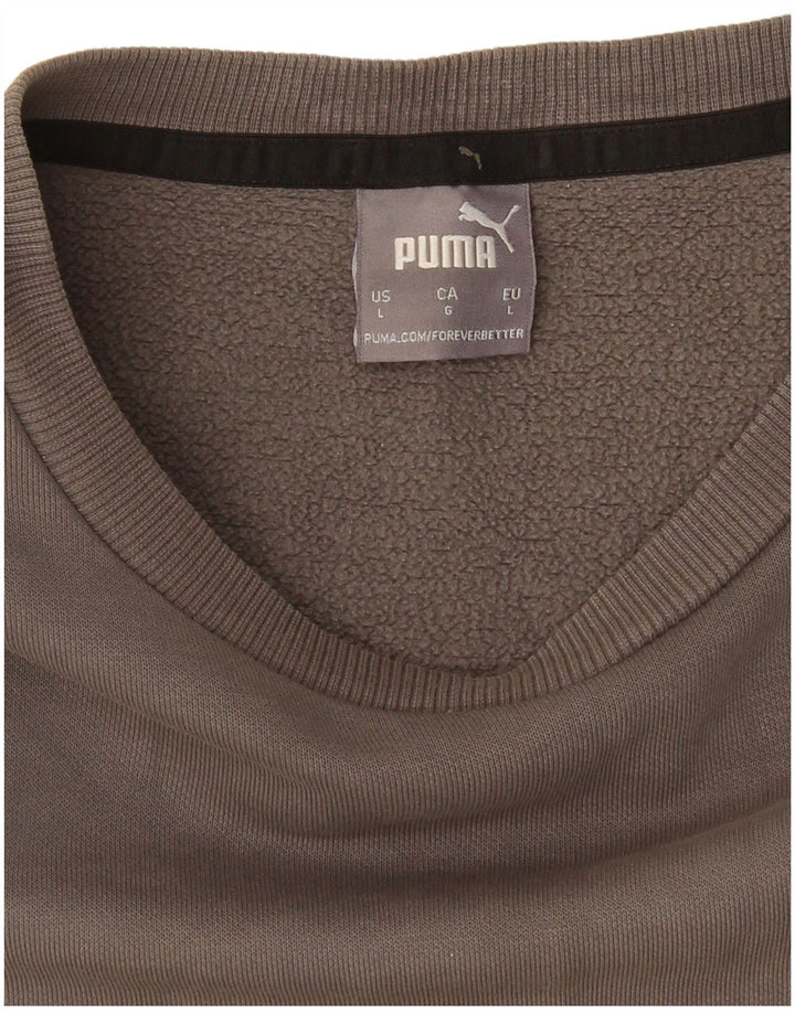 Puma Mens Sweatshirt Jumper Large Grey