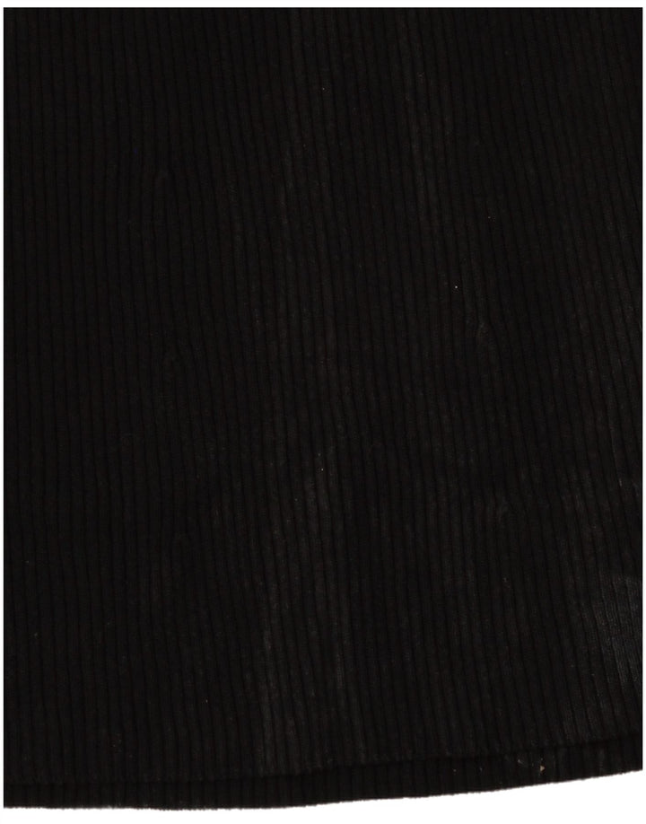 ZARA Womens Jumper Dress UK 6 Small Black Viscose