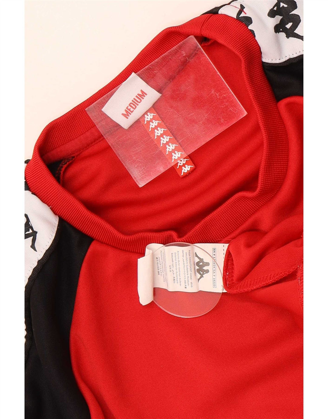 Kappa Mens Graphic Sweatshirt Jumper Medium Red Colourblock Polyester