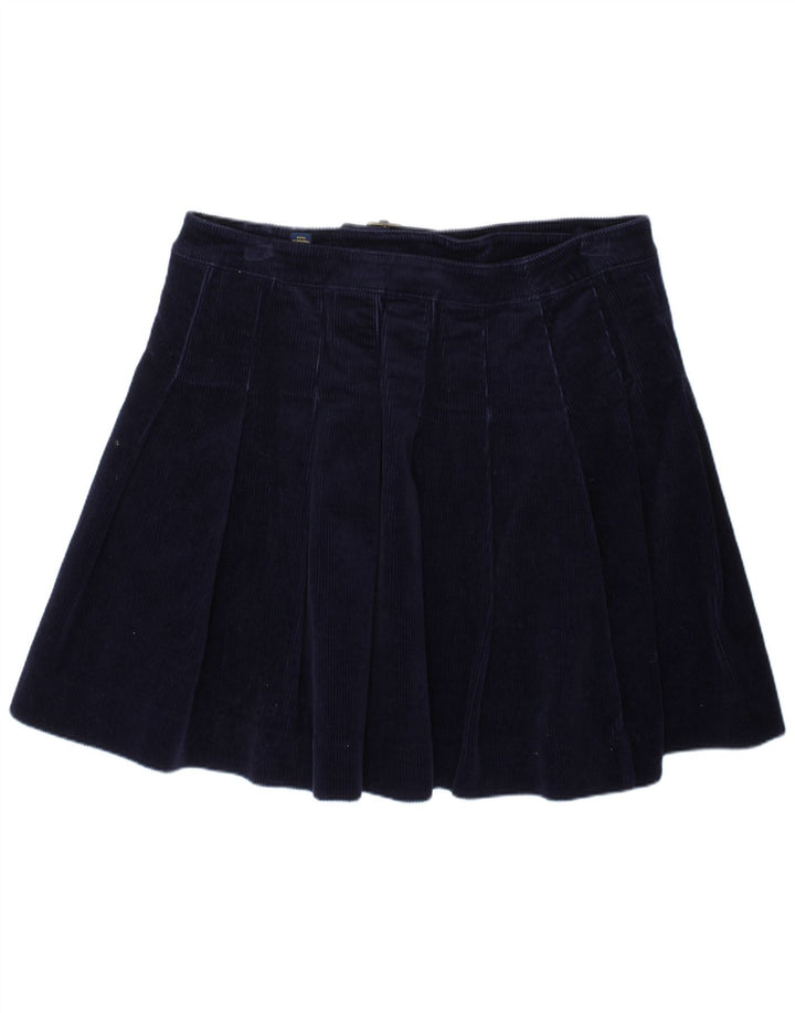 POLO RALPH LAUREN Girls Corduroy Skirt 11-12 Years W28  Navy Blue Cotton
