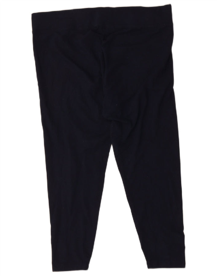 Marks & Spencer Womens Leggings UK 18 XL Navy Blue Polyester